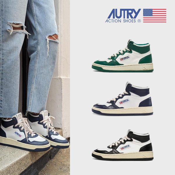 オートリーメダリストスニーカーパンゴ래ミッドトップスニーカー