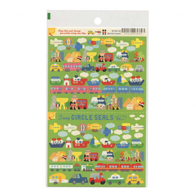 Qoo10] 3way サークルシール世界旅行 RCS : 文具