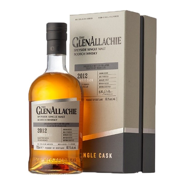 【正規品 箱入】グレンアラヒー 2012 年 12 年 ソーテルヌカスク シングルカスク 1stフィル ソーテルヌ ホグスヘッド スペイサイドGLENALLACHIE DISTILLED 20