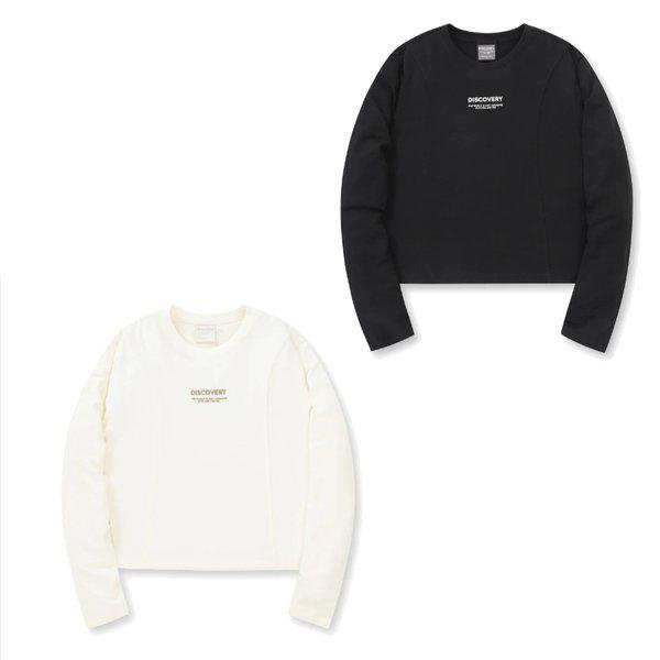 [24年 F/W] 女性クロップ スリムフィット 長袖Tシャツ DWRL41044