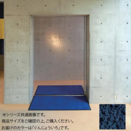 インドアマット ブライトマットII 18号 90×180cm ぐんじょういろ