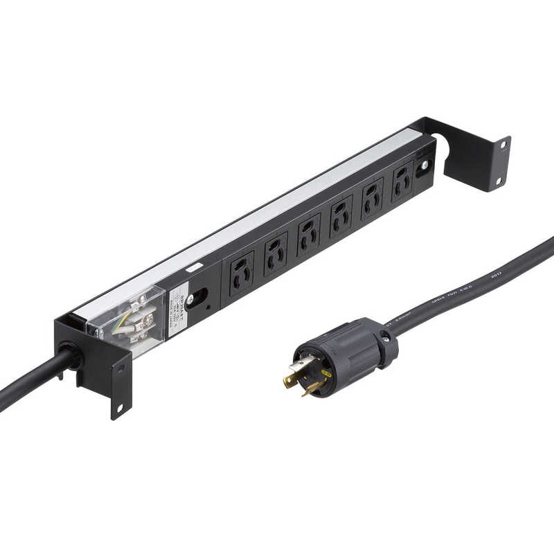 サンワサプライ　サーバーラック用コンセントバー1U　TAP-SVSL206-1U