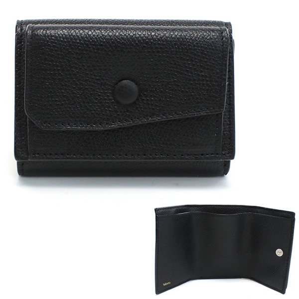 三つ折り財布 折り畳み 小銭入付き V8L26 028 000N ブラック