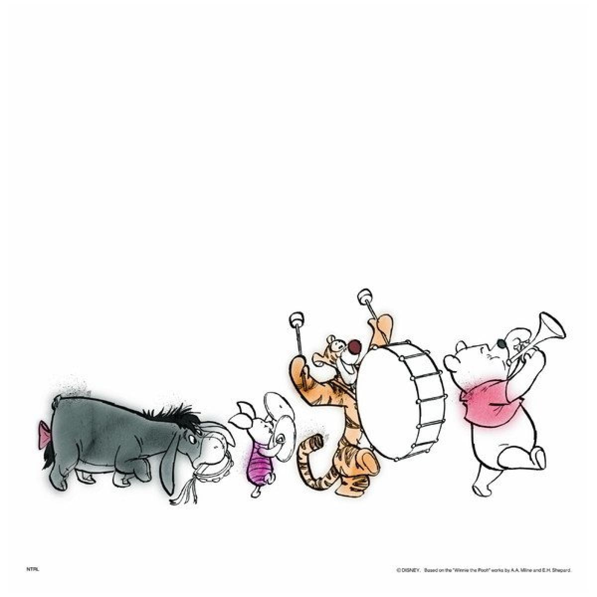 アサヒペン 障子紙 くまのプーさん 水彩 NTLWP-003S おしゃれ モダン リメイク 簡単 張り替え かわいい ディズニー ピグレット ティガー イーヨー