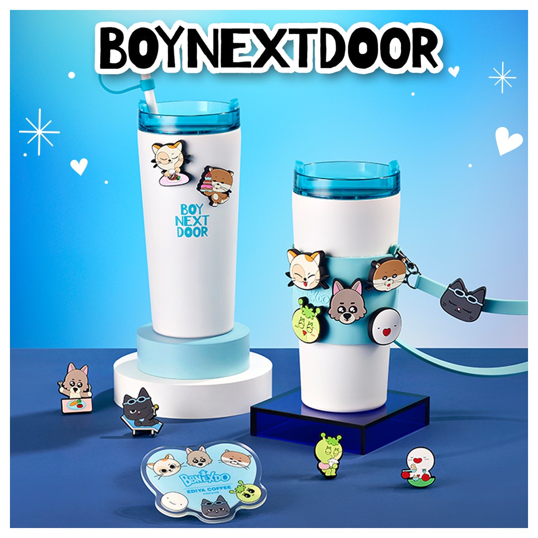 BOYNEXTDOOR EDIYA タンブラー スリーブ セット Qoo10] HYBE 【：11月上旬発送予定：】【公式】BOY