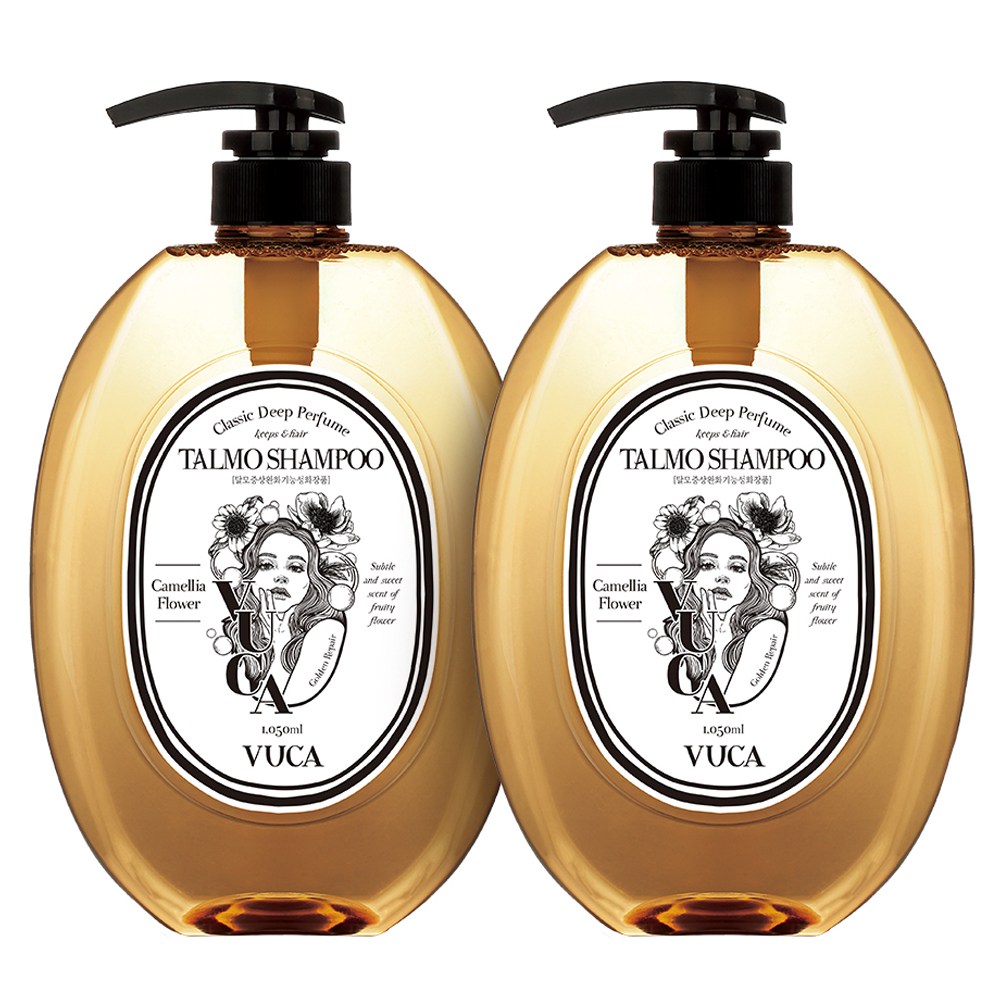 ビューカクラシックディープパルファムゴールデンリペアシャンプーツバキ花香1050ml2個
