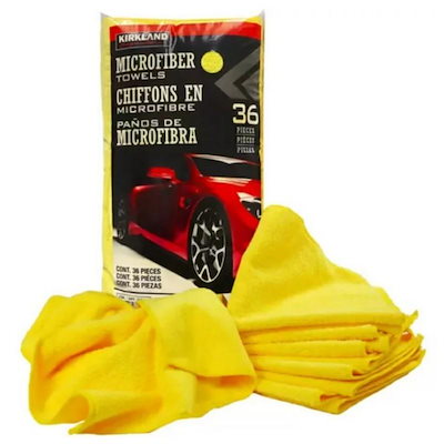 他サイト： カークランド マイクロファイバータオル 36枚 イエロー 自動車 洗車 掃除 ウエス タオル 大容量 コストコ 713160の商品画像