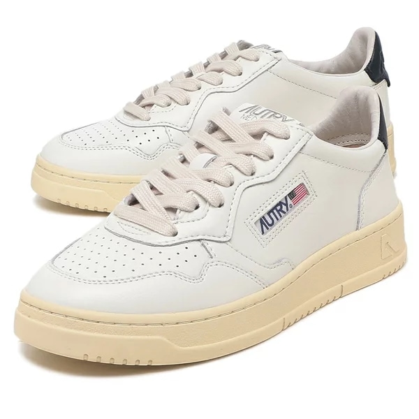 スニーカー メダリスト ホワイト ブラック レディース AULW LL12