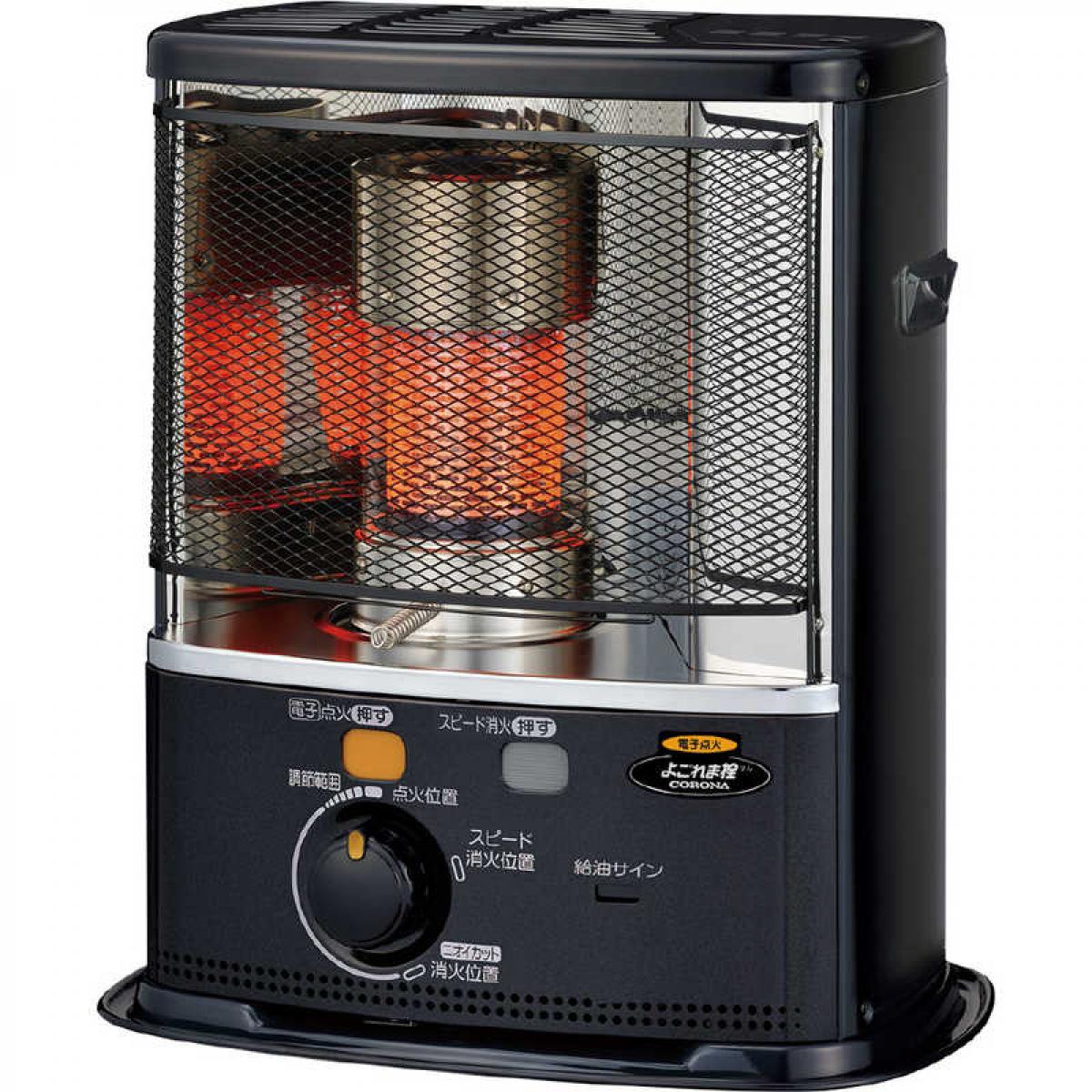 【在庫有・即納】 コロナ CORONA 反射形 ポータブル 石油ストーブ SX-E3724Y (HD) ダークグレー 木造10畳/コンクリート13畳まで 防災推奨