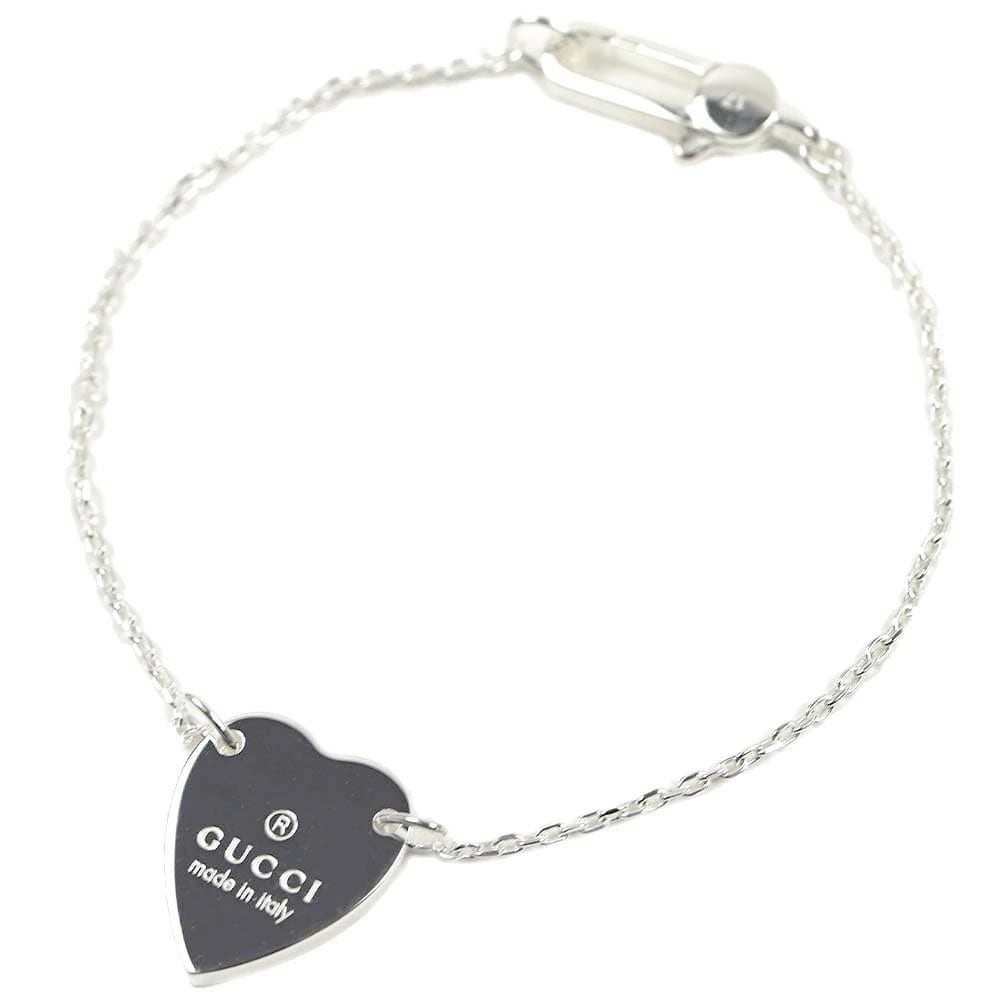 グッチ ブレスレット レディース ハート アクセサリー シルバー925 トレードマーク GUCCI 223513-J8400-8106-17