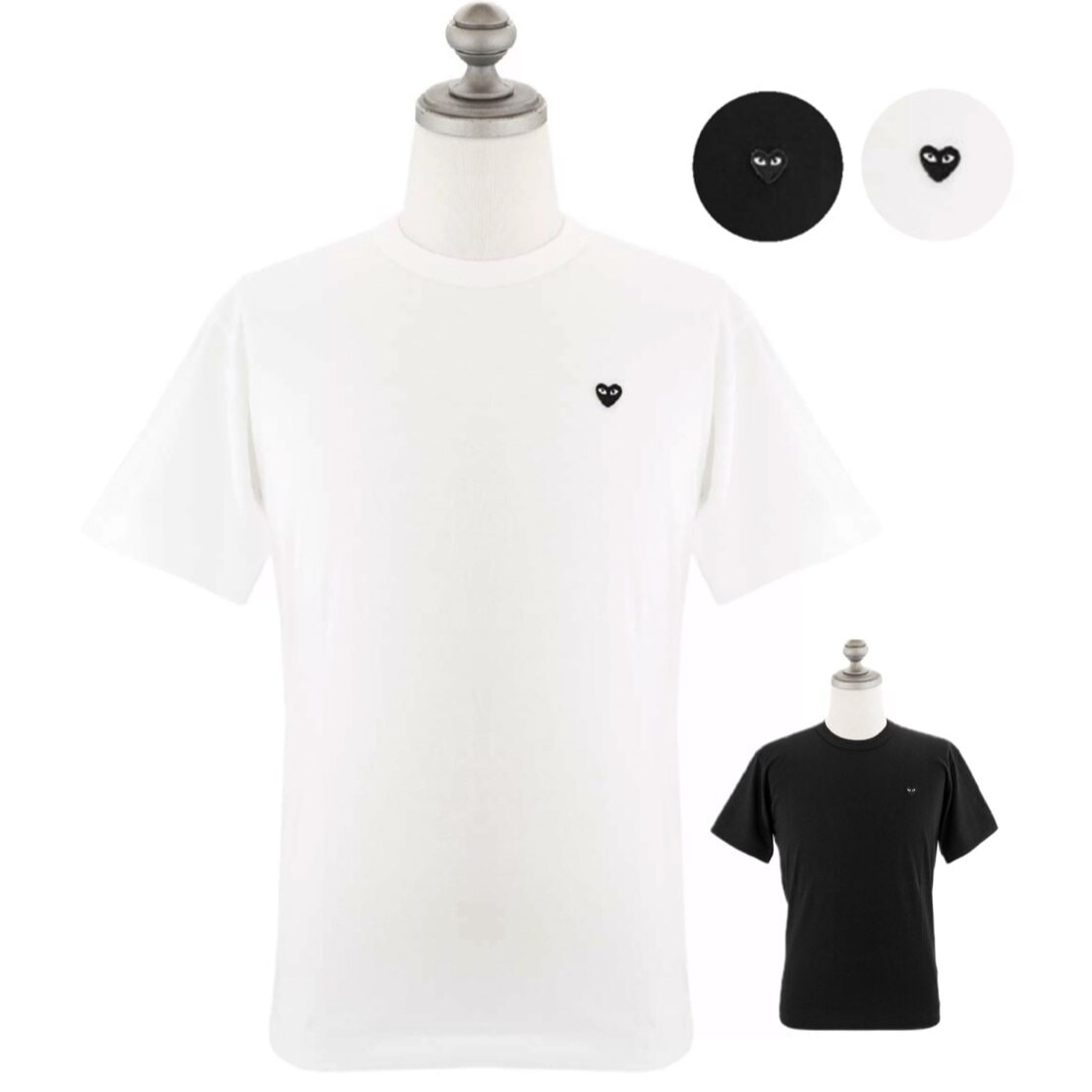 半袖Tシャツ P1T202 MEN BLACK HEART 2色