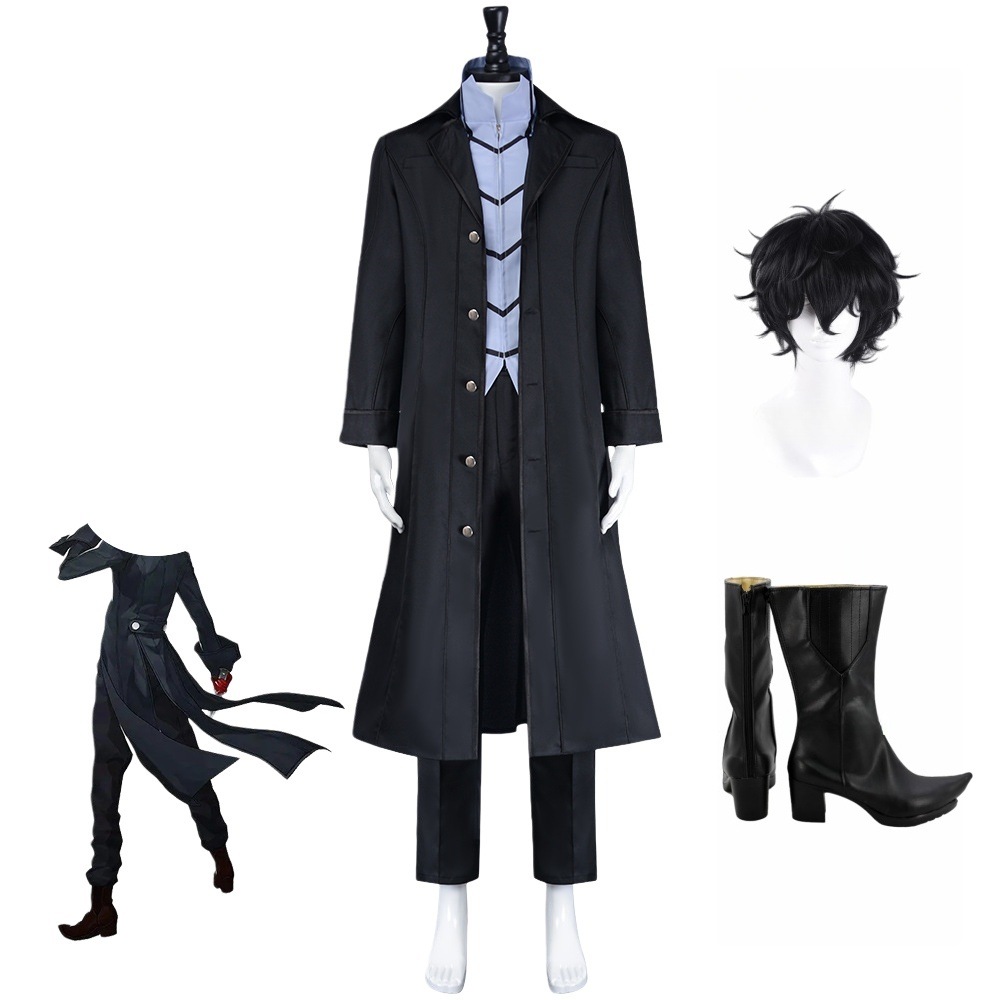 女神異聞録5 英雄 Joker キャラクターコスプレ衣装 幻影怪盗風トレンチコートフルセット（単品販売可）