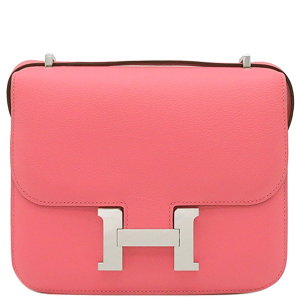 エルメス HERMES ショルダーバッグ コンスタンス3 ミニ エバーカラー ローズアザレ シルバー金具 Y刻印 【保存袋】【中古】