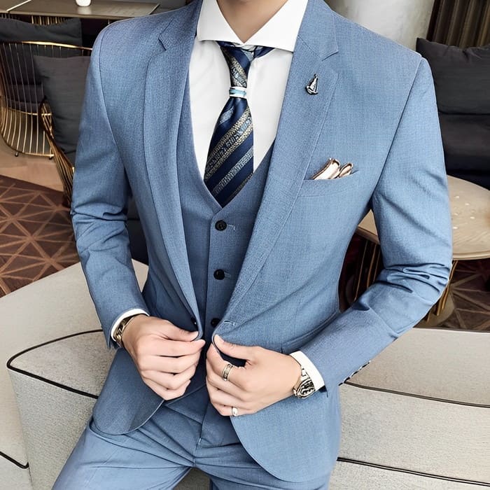 高品質新入 新入荷！スーツ メンズ おしゃれ オシャレ ビジネス スリーピース 3点セット フォーマル 結婚式 カジュアルスーツ 細身 通勤 かっこい 15952