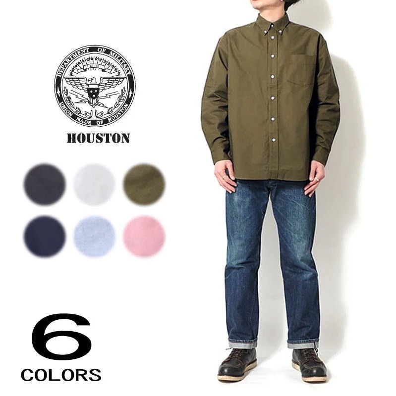 正規品 オックスフォードボタンダウンシャツ リラックスフィット ブラック ホワイト オリーブ ネイビー ブルー ピンク 41066