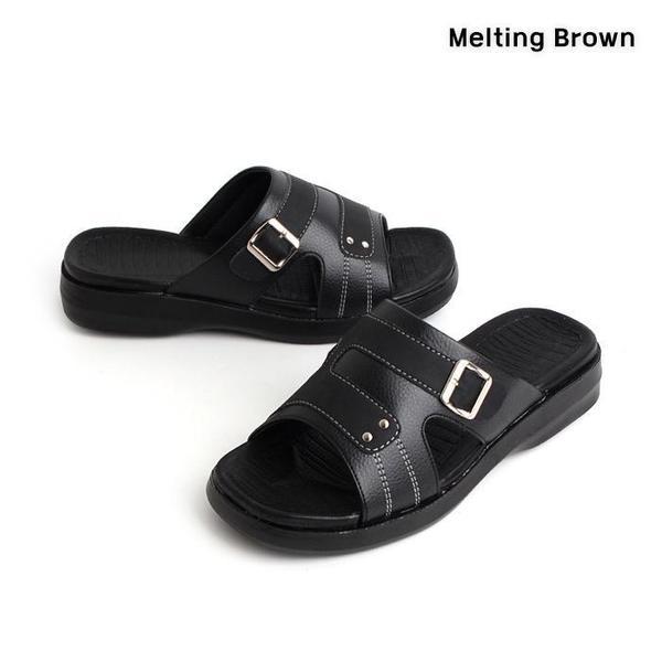 男性カジュアルバックルサンダル オフィスシューズ 2color