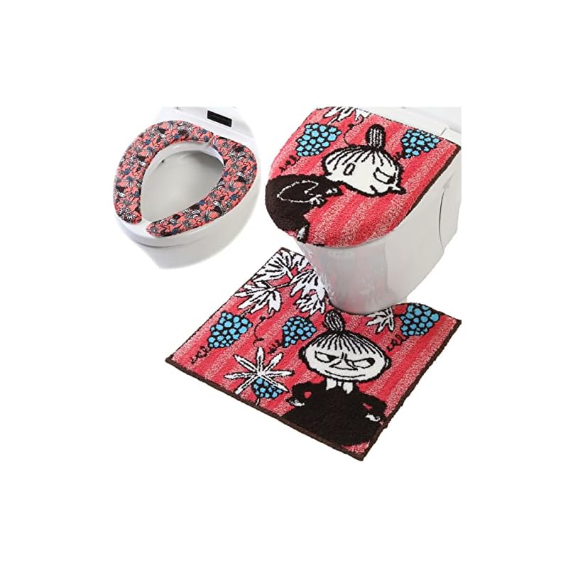 ヨコズナクリエーション バス トイレタリー (トイレマット&フタカバー&便座カバー セット, ロストインザバレー リトルミイ)