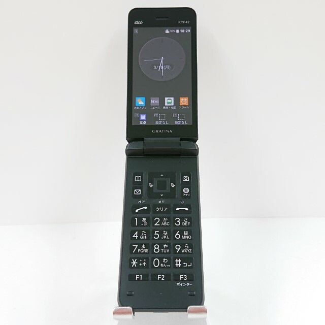 GRATINA KYF42 au ブラック 送料無料 本体 c10604 【中古】