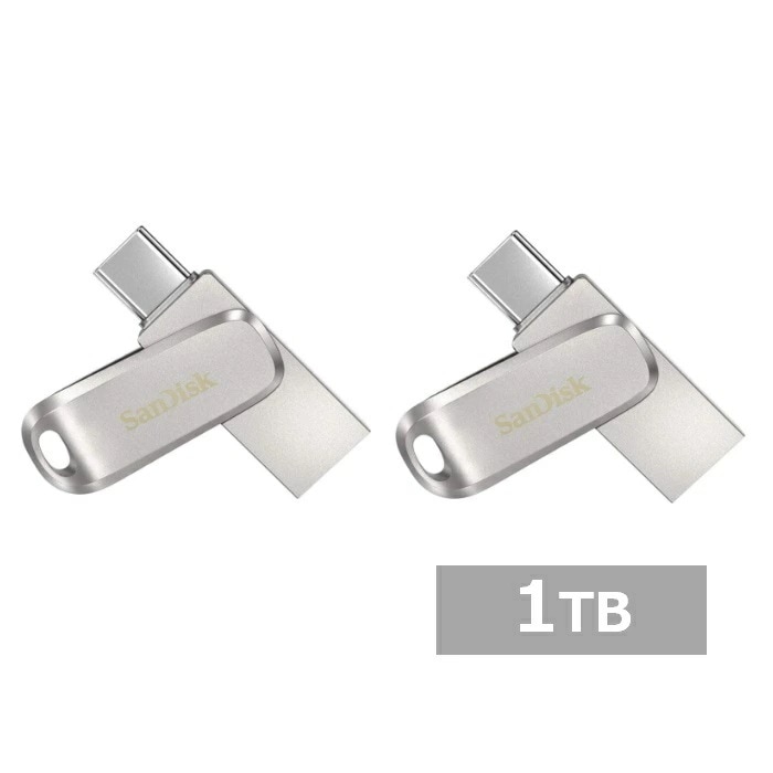【2セット】 サンディスク USBメモリ SDDDC4-1T00-G46 Ultra Dual Drive Luxe USB Type-C 1TB Sandisk iPhone iPad An