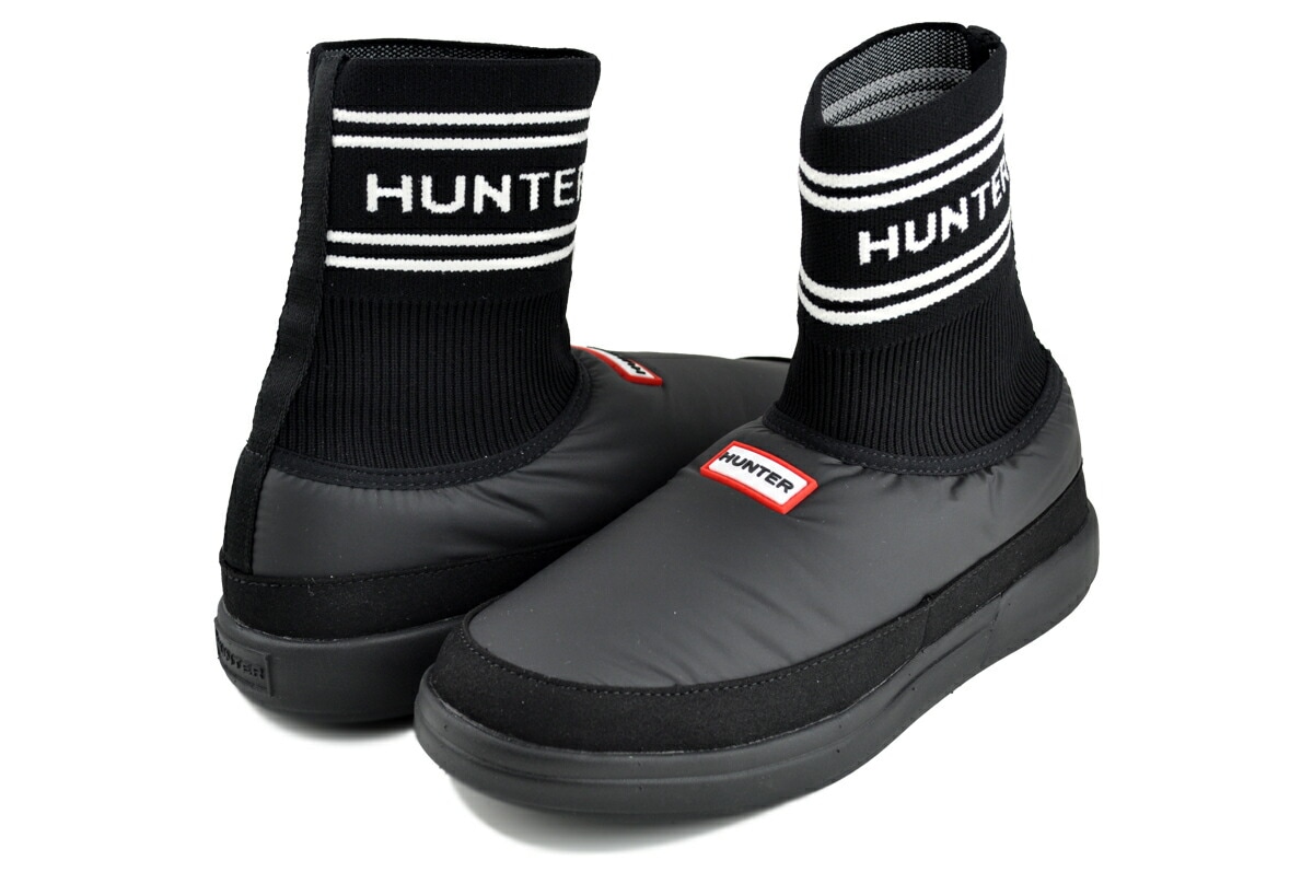 イン/アウト ハンターニッテッドソック スリッパ ブラック ufs7113ren-blk