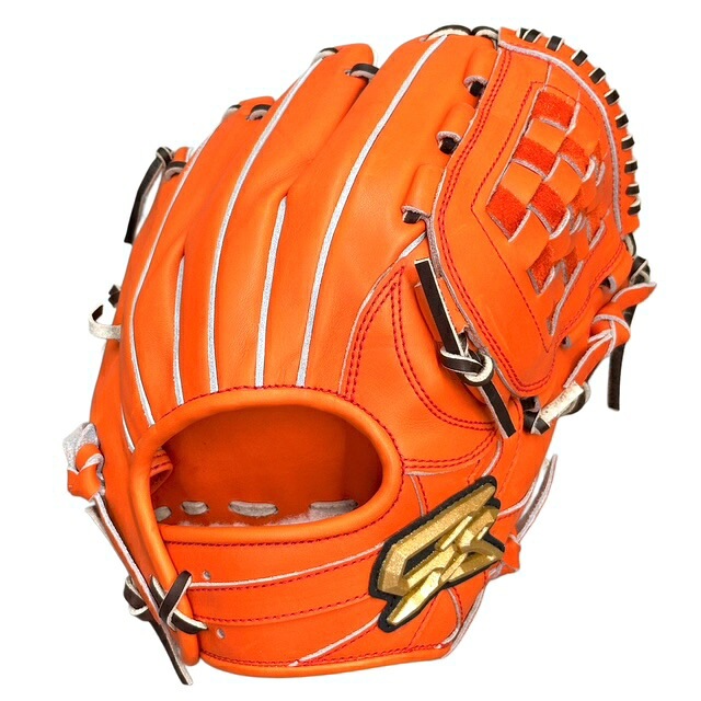 ジーエス(GS) 硬式グラブ 内野手用 サムライ型 5本指・コユニ両方対応 右投げLH GS-SAMURAI-OR