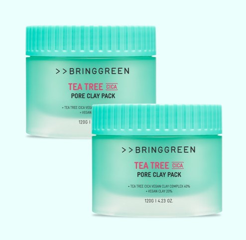 ティーツリー シカ フォア クレイパック 120g + 120g ダブル