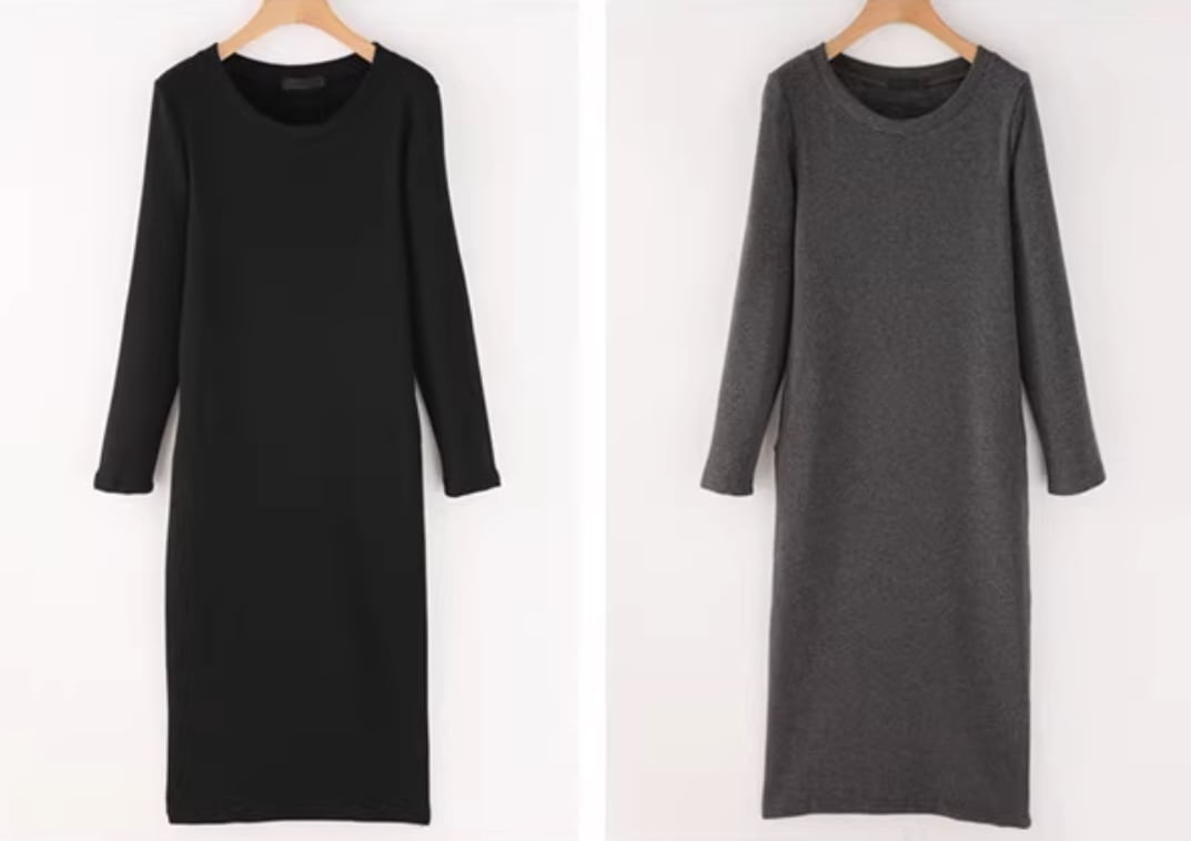 ワンピース ロングワンピース 裏起毛 スウェットパーカーワンピース チュニック 体型カバー レディース ワンピース パーカー M L XL 2XL 3XL 4XL 小さいサイズ ブラック グレー