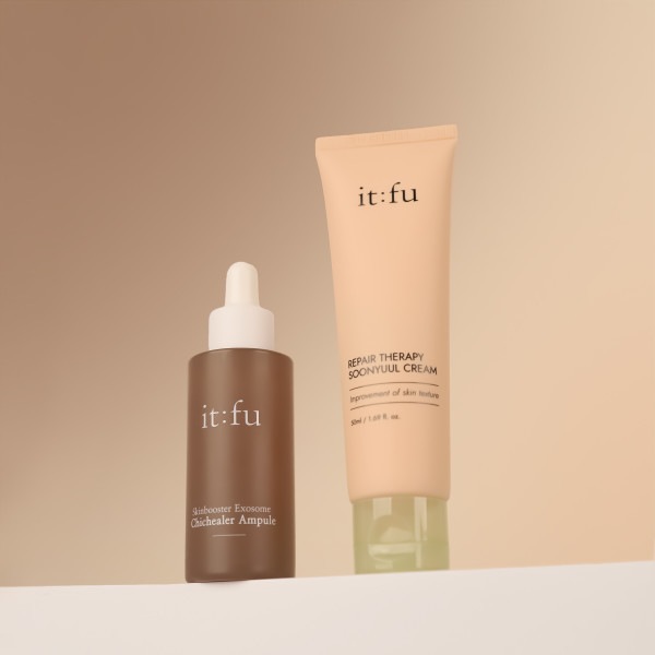 イッピュリペアセラピー 巡率クリーム+スキンブースター EXOZom シークヒラー アンプルSET 肌のキメ+保湿
