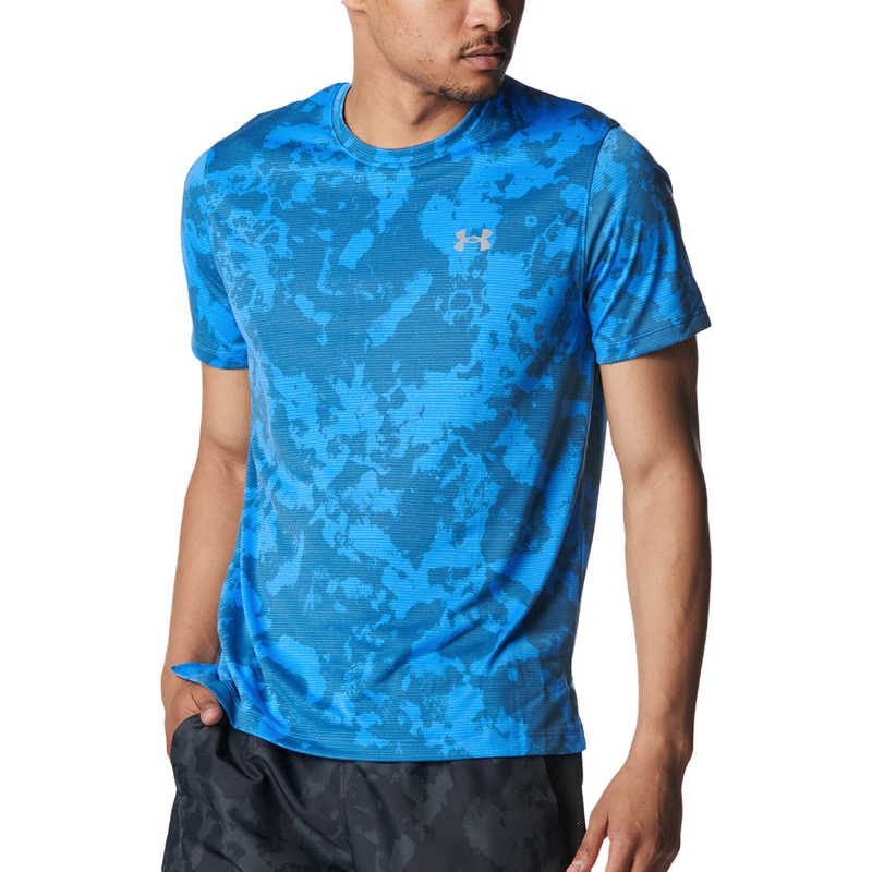 アンダーアーマー　UNDER ARMOUR メンズ UA LAUNCH PRINTED SHORT SLEEVE T-SHIRT SM 【返品交換不可】　6006110_25FW