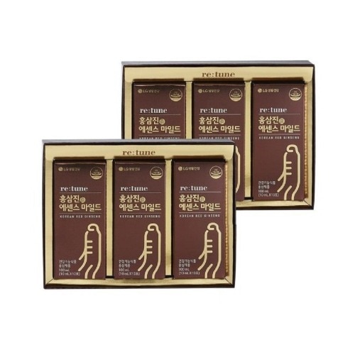 LGリチューン 紅参ジン エッセンス 口増口泡 10ml 30包入×2箱(2ヶ月分) 健康機能食品 手軽なプレゼント