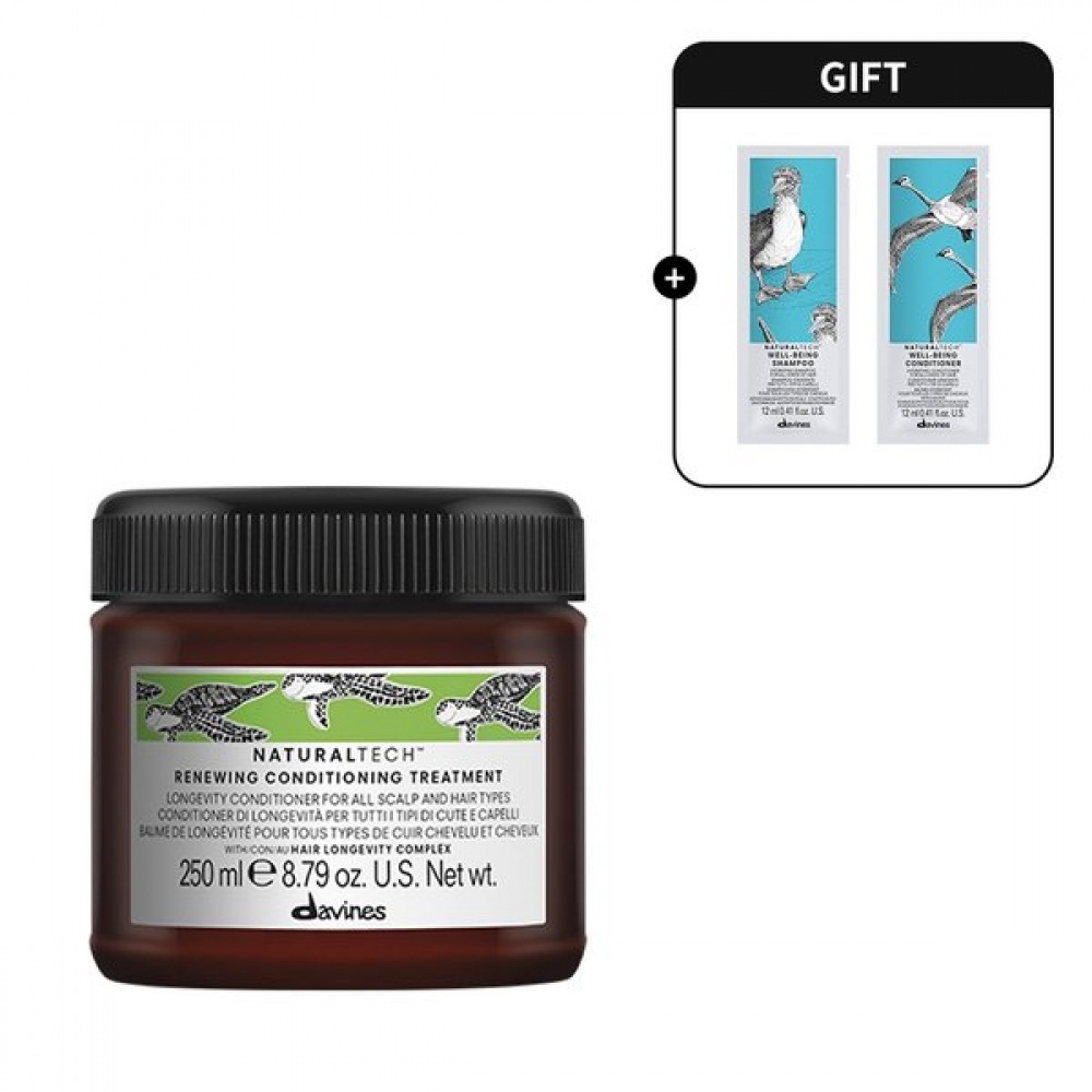 ダビネス ウェルビーイング シャンプーコンディショナー 12ml + リニューイング コンディショニング トリートメント 250ml