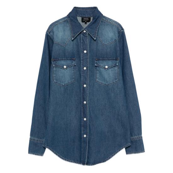 A.P.C. Women Shirts COHME F12644 IAL BLUE