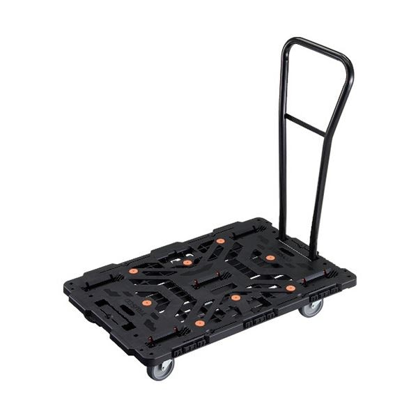 連結式樹脂製平台車ビートル 900x600mm 自在5輪 脱着式ハンドル付 BT900J5H-E100 1台