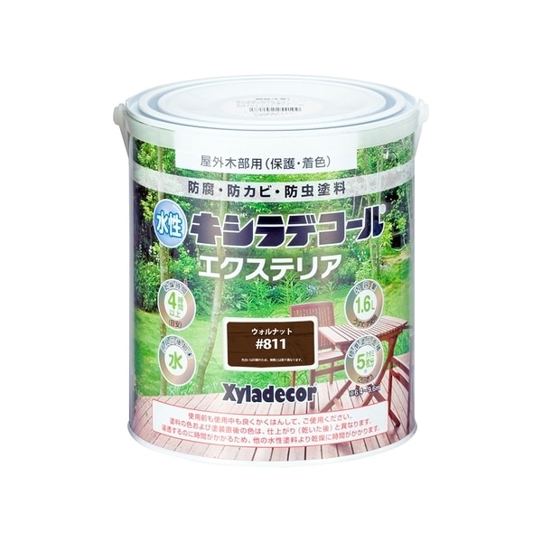 カンペハピオ 水性キシラデコール エクステリアS ウォルナット 1.6L 7,909円