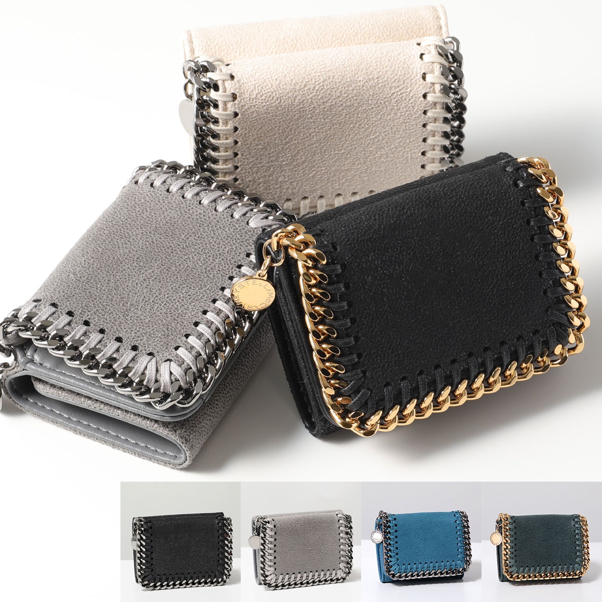STELLA McCARTNEY ステラマッカートニー 三つ折り財布 MINI WALLET SHAGGY DEER FALABELLA ファラベラ 521371 W9132 W9355 レディース 25,318円