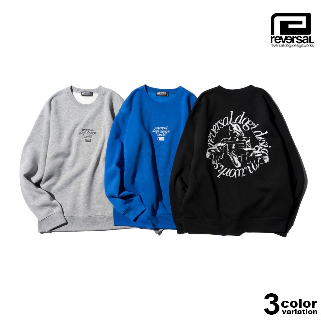 在庫処分 トレーナー クルーネック スウェット 裏起毛 サークル ロゴ グラフィック トレーニング 格闘技 ストリート rv23aw209