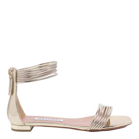 AQUAZZURA Women Sandals SWYFLAS0 SSYSOG Golden