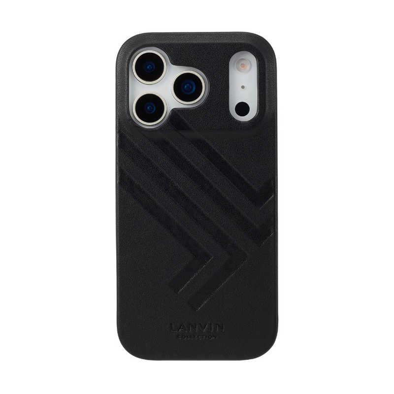 ランバン　LANVIN COLLECTION - Wrap Case JL Logo for iPhone 17 Pro Black　LCJLBLKPWIP2563P