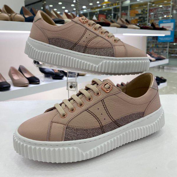 女性軽量バンディングスニーカー YAEFZH761PI HSFT1A GN