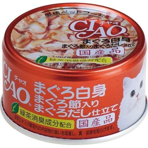 チャオ ホワイティ まぐろ白身 まぐろ節入り まぐろだし仕立て 85g×24缶