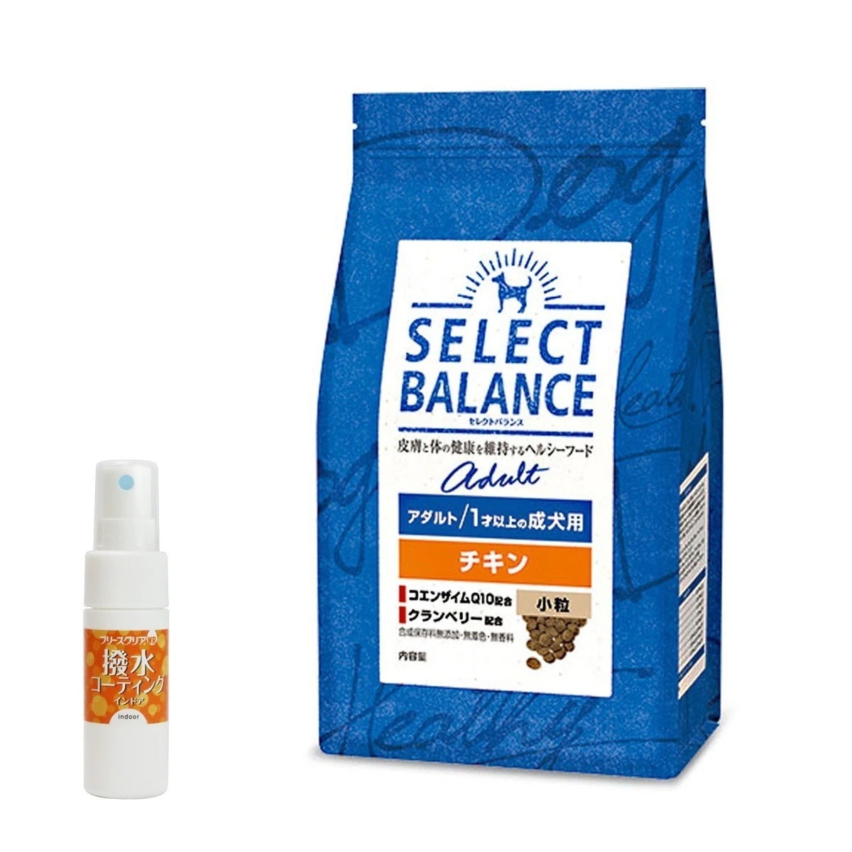 ドッグフード アダルトチキン 小粒 3kg【撥水コーティングインドア(水回り用) 20ml付き】