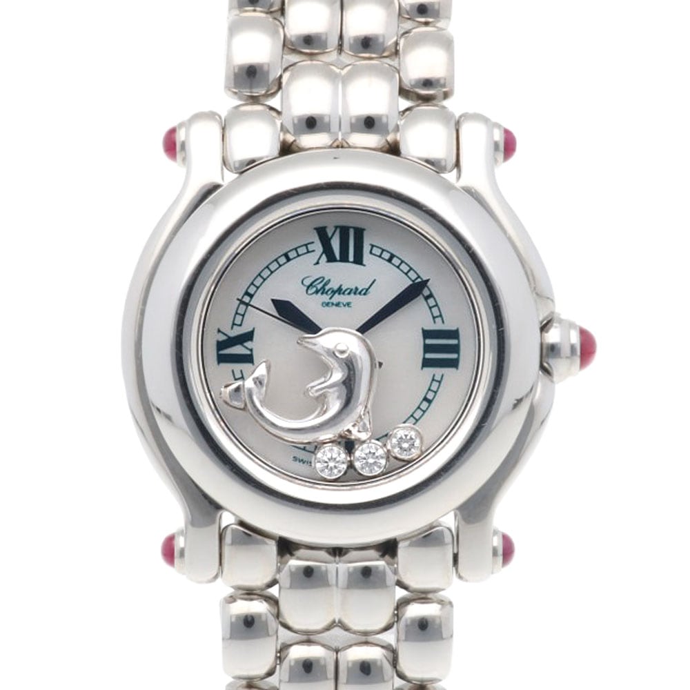 ショパール ハッピースポーツ 腕時計 ステンレススチール 27/8520-21 クオーツ 1年保証 Chopard 中古
