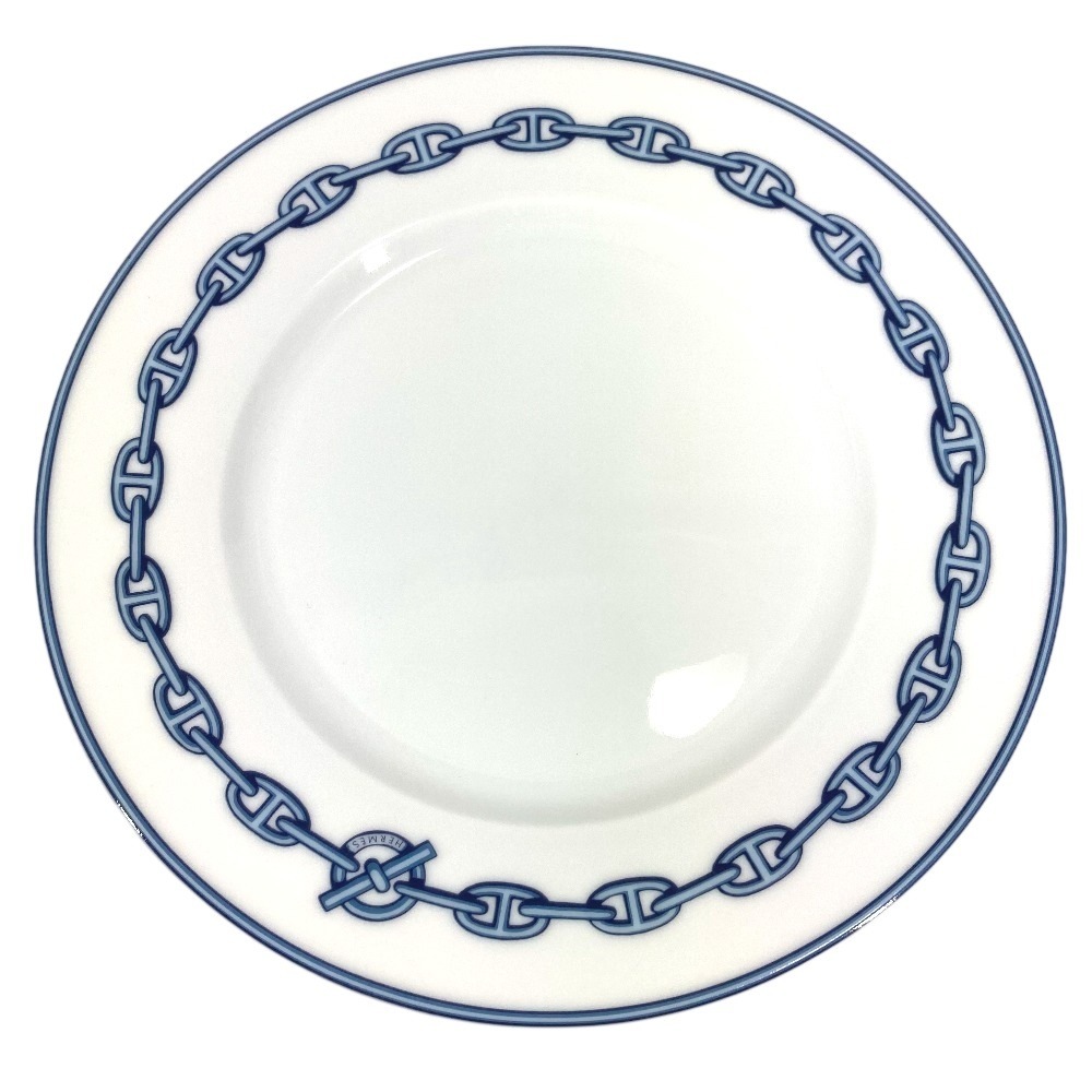 お皿 ディナープレート シェーヌダンクル 22ｃｍ 陶器 食器 インテリア 皿 プレート 陶器 ホワイト