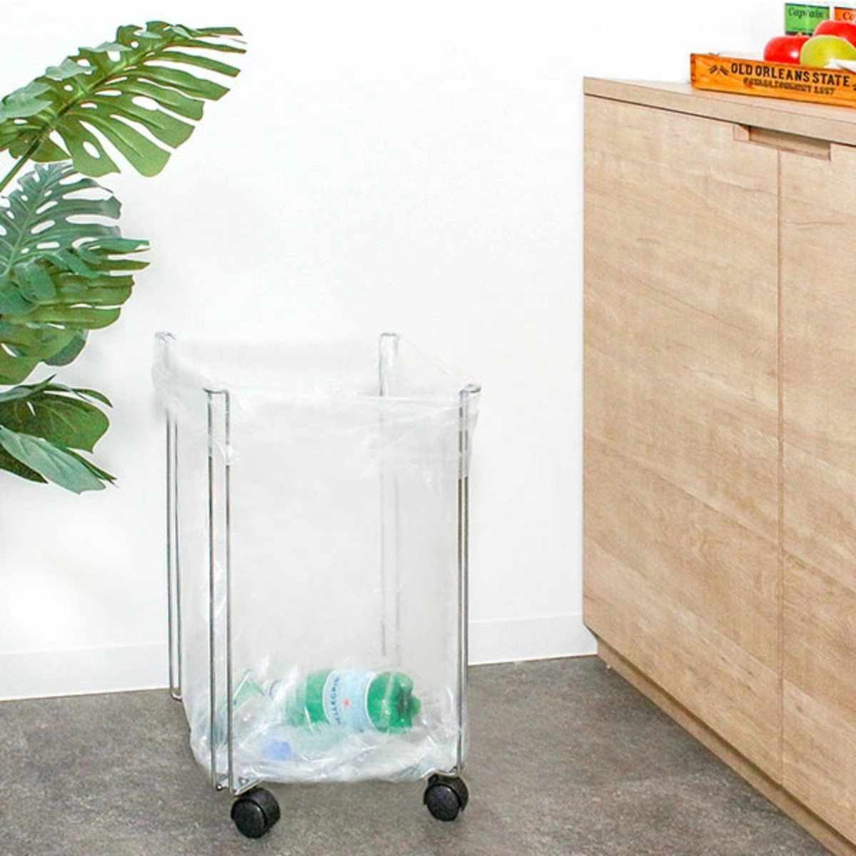 ゴミ箱 45L 折りたたみ キャスター付 ゴミ袋ホルダー スリム 収納 ふたなし 折り畳み コンパクト スチール キッチン ごみ箱 ごみ袋ホルダー スタンド ゴミ袋スタンド ホルダー 屋外