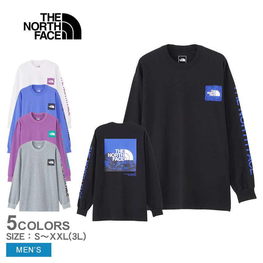 NT32438 メンズ ロングTシャツ 長袖 コットン UV ロングスリーブスリーブグラフィックティー 紫外線カット 日焼け対策 ブランド アウトドア
