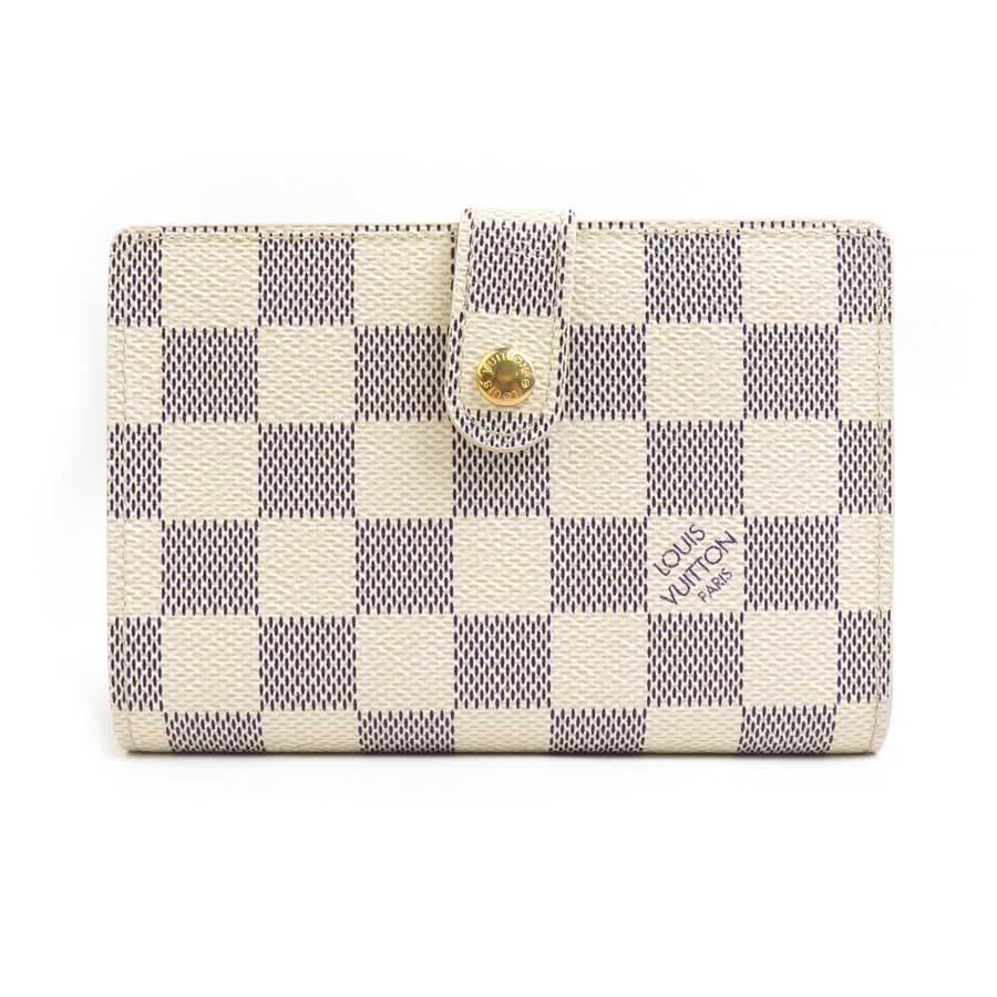 ルイ ヴィトン LOUIS VUITTON 二つ折り財布 ダミエ アズール ポルトフォイユ ヴィエノワ ダミエアズールキャンバス アイボリー ユニセックス N61676 h30801a