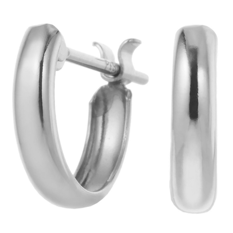 ピアス レディース 日本製 プラチナ900 pt900 ミニ フープピアス 甲丸 丸み スナップ 小さめ シンプル 上品 上質 お肌に優しい 金属アレルギー対応 大人可愛い オシャレ