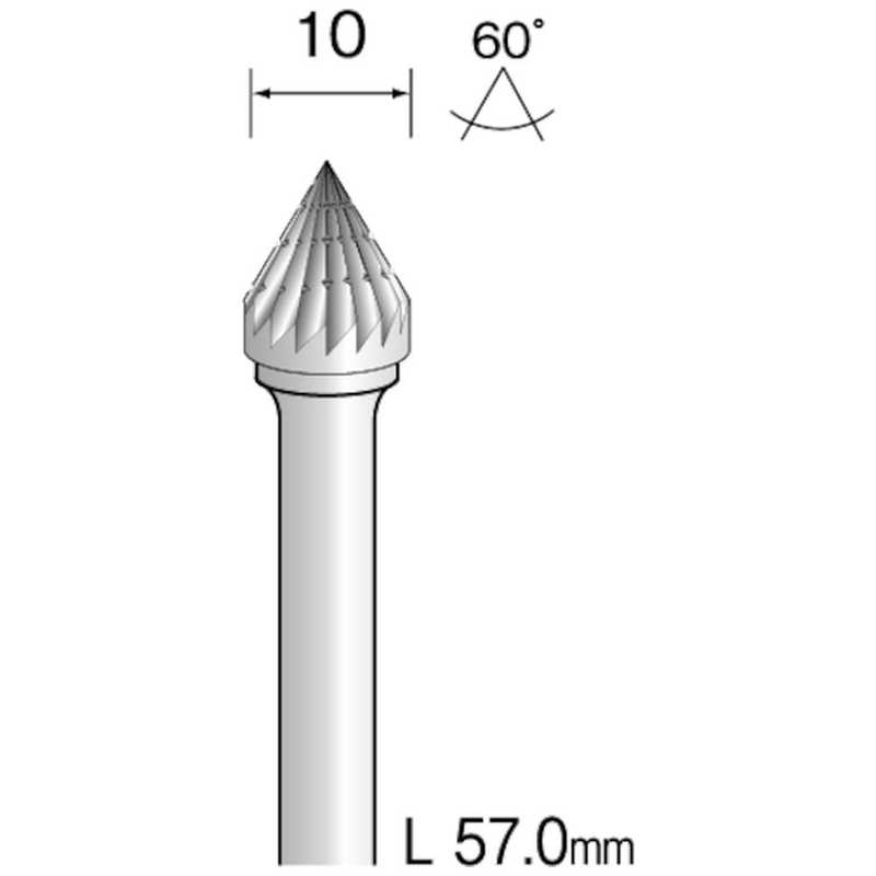 ミニター　ミニモ 超硬カッター ストレートチップブレーカーカット Φ10　BC4232