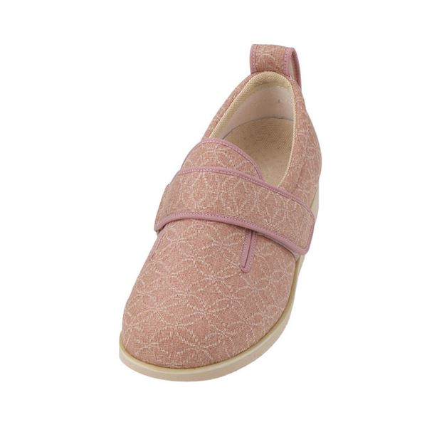 介護靴 施設・院内用 ダブルマジック２雅 7E(ワイドサイズ) 7021 両足 徳武産業 あゆみシリーズ ／M (22.022.5cm) ピンク