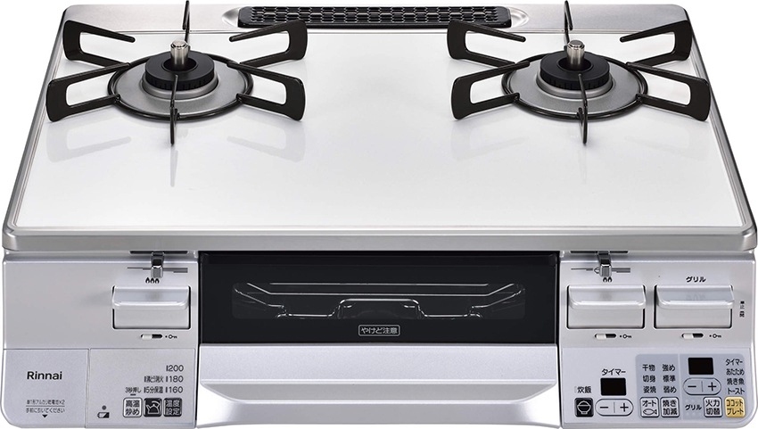 ガスコンロ プロパンガス 2口 左強火力 60cm 料理 水無し両面焼きグリル 消火機能 安全装置　RTS65AWK3RGA-WL-LP